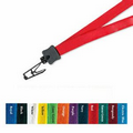 1/2" Cotton Lanyard w/ Bulldog Clip (Blank)